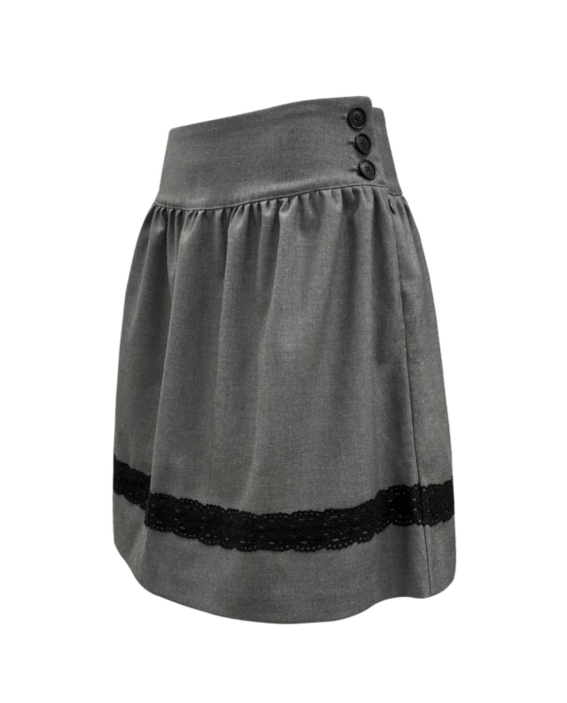 LACE MIDI SKIRT (GRAY) 상품이미지2