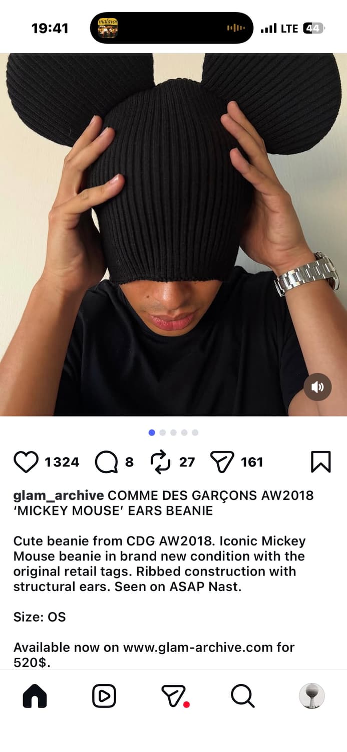 꼼데가르송 미키마우스 비니 상품이미지6