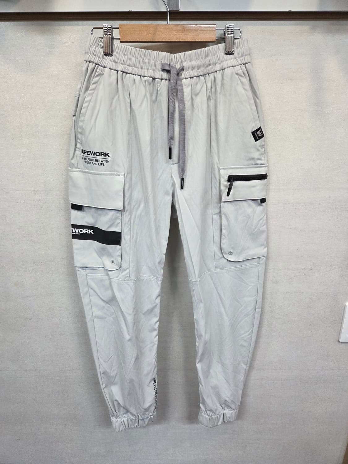 라이프워크 나일론 지퍼 카고 조거팬츠 s 상품이미지1