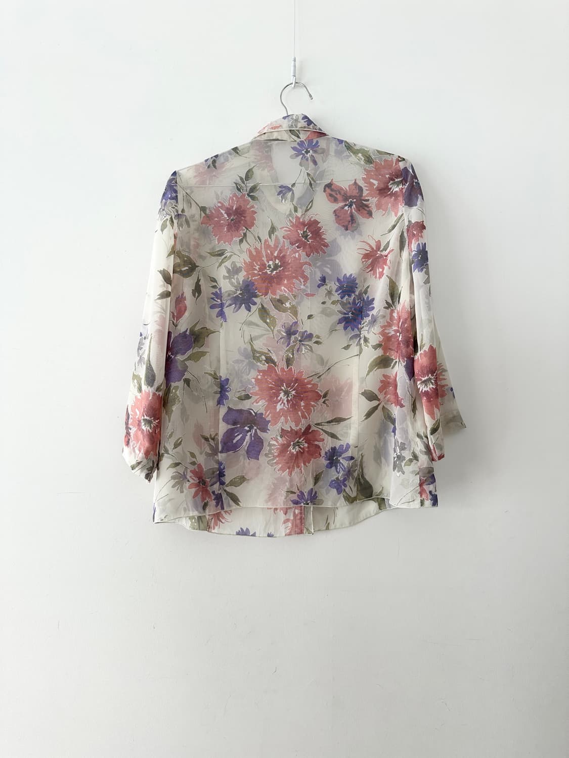 Color bloom sheer shirt 상품이미지3