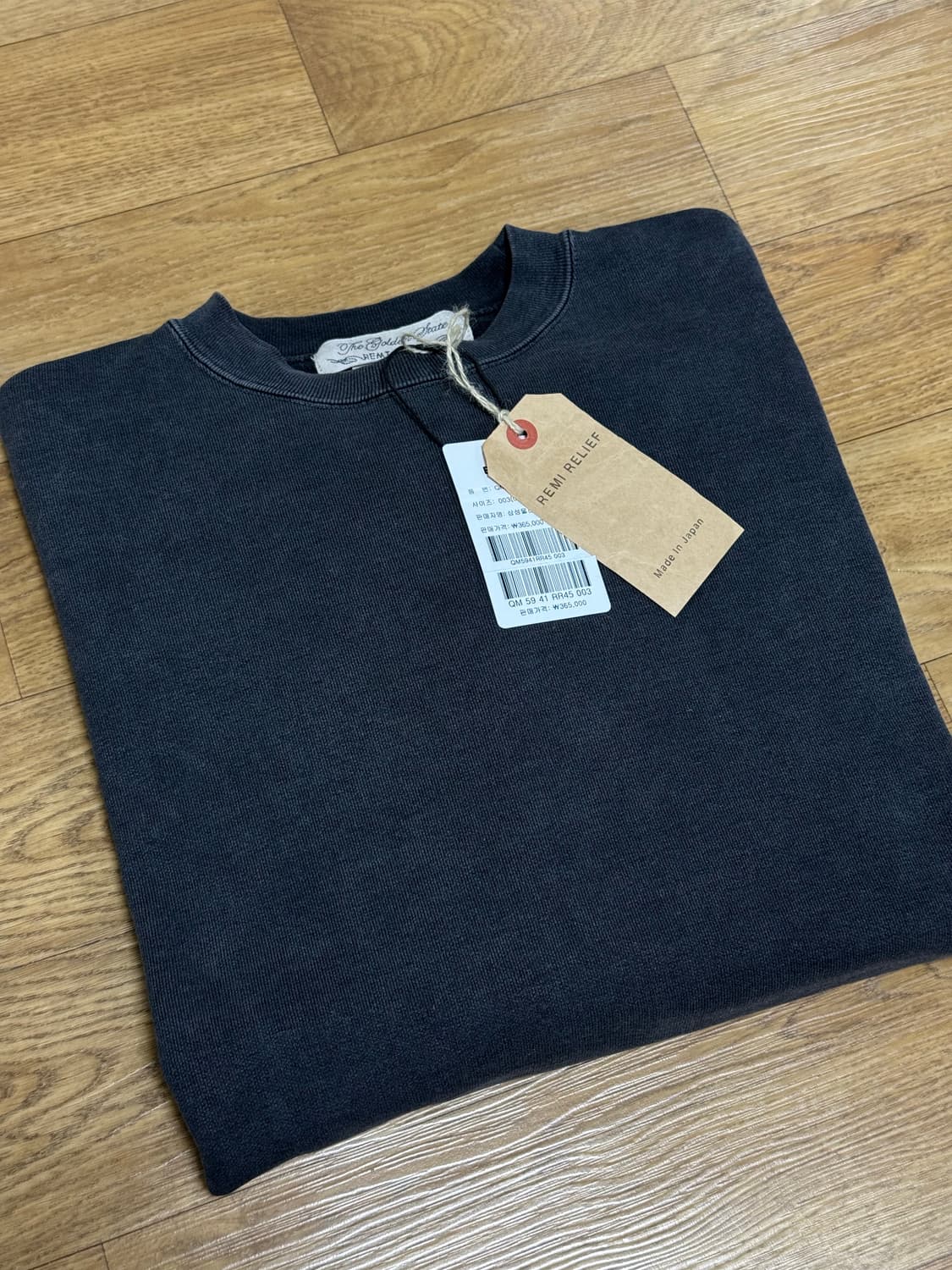 [L] 레미릴리프 Sp Fleece Big Size Crew 스웻 블랙 상품이미지7