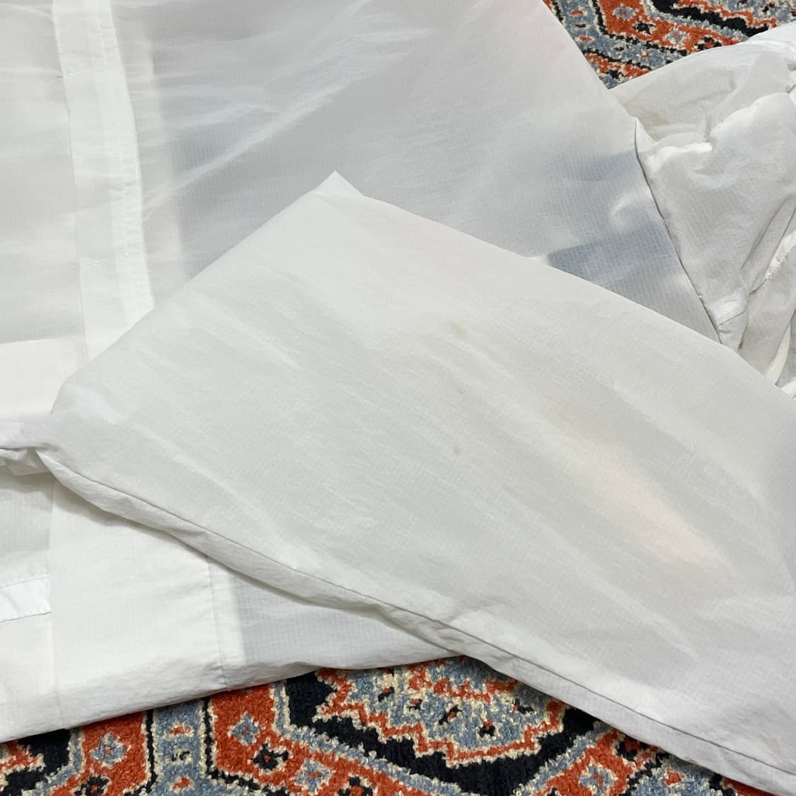 아디다스 삼각로고 화이트 경량 바람막이 점퍼 남성L 상품이미지9