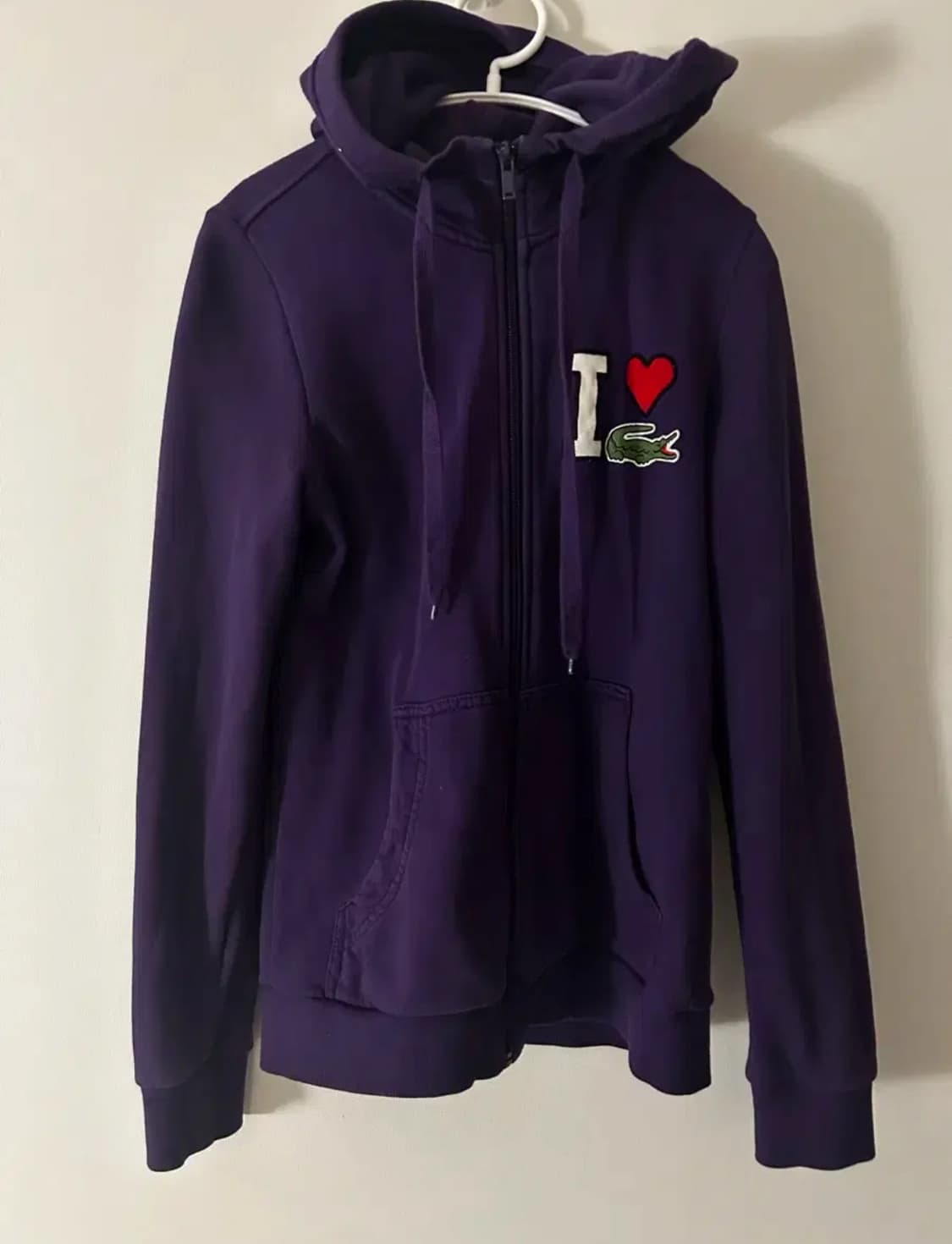 라코스테 퍼플 후드집업 상품이미지2
