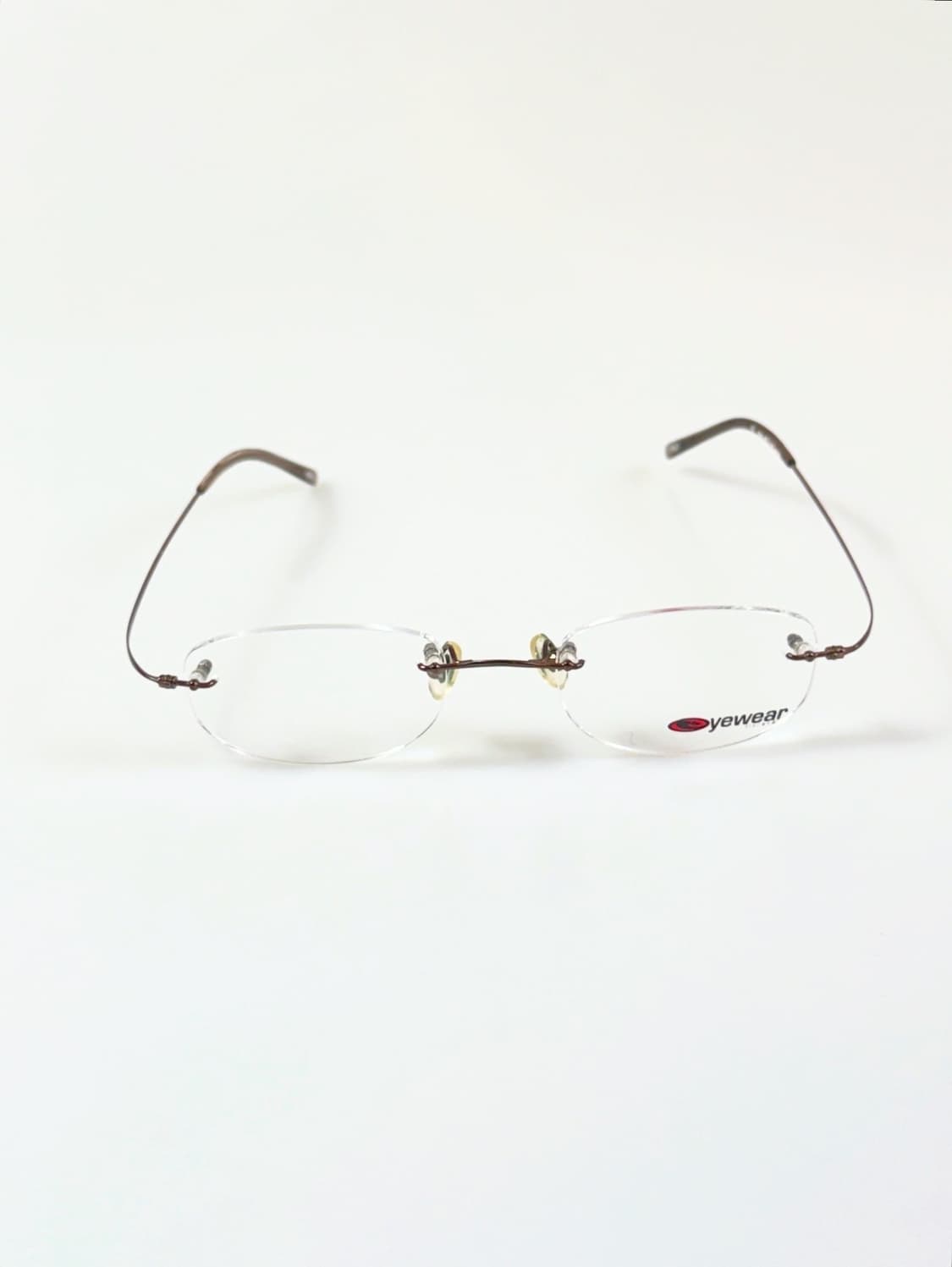 90s LIZZARD 무테 스퀘어 프레임 빈티지 안경 상품이미지2