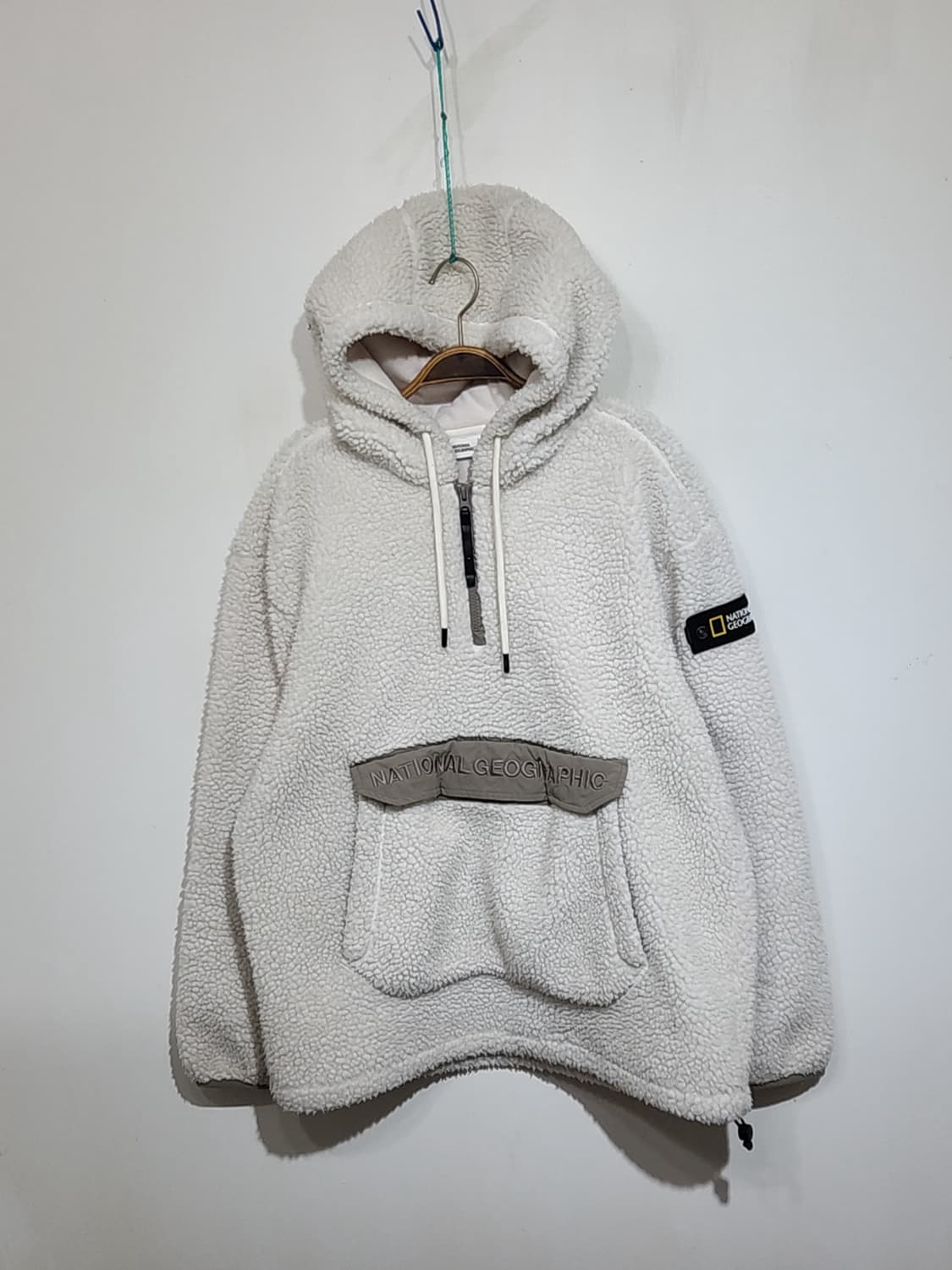 (L) 내셔널지오그래픽 플리스 아노락 점퍼 뽀글이 후리스 자켓  상품이미지1