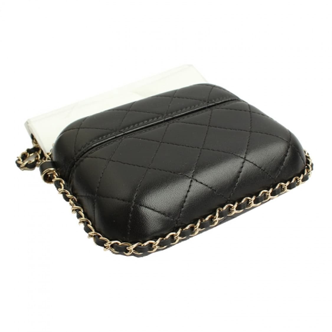 샤넬 블랙 금장 어라운드체인 미니크로스백 상품이미지4