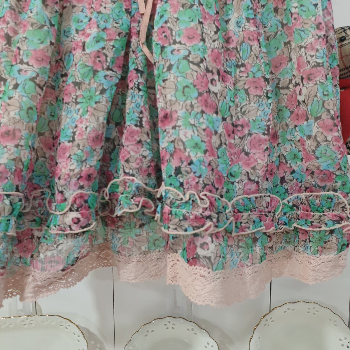 axes femme(엑시즈팜) 플라워 튜닉탑원피스 상품이미지3