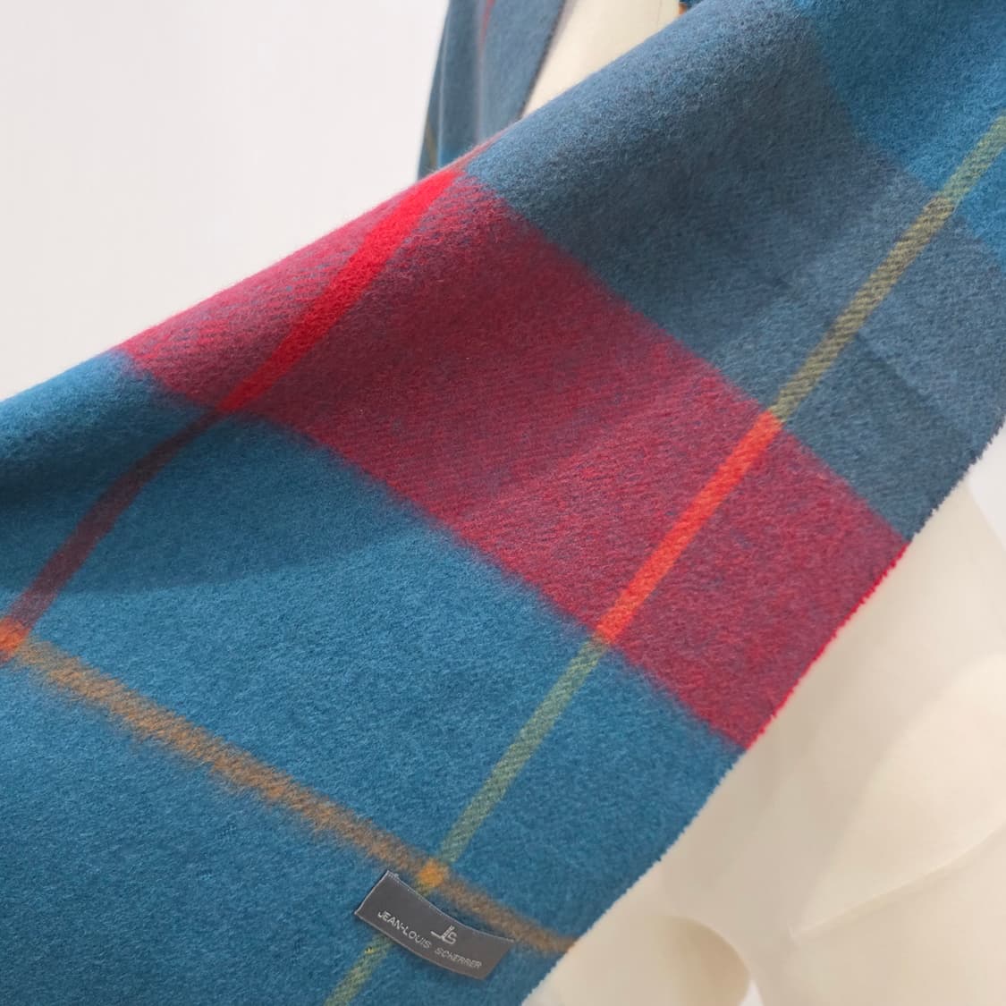 장루이 쉐레 체크패턴 울100% 머플러 상품이미지6