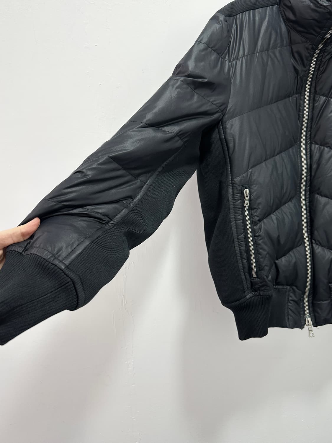 Artisan high neck 2way knit detail padde 상품이미지3