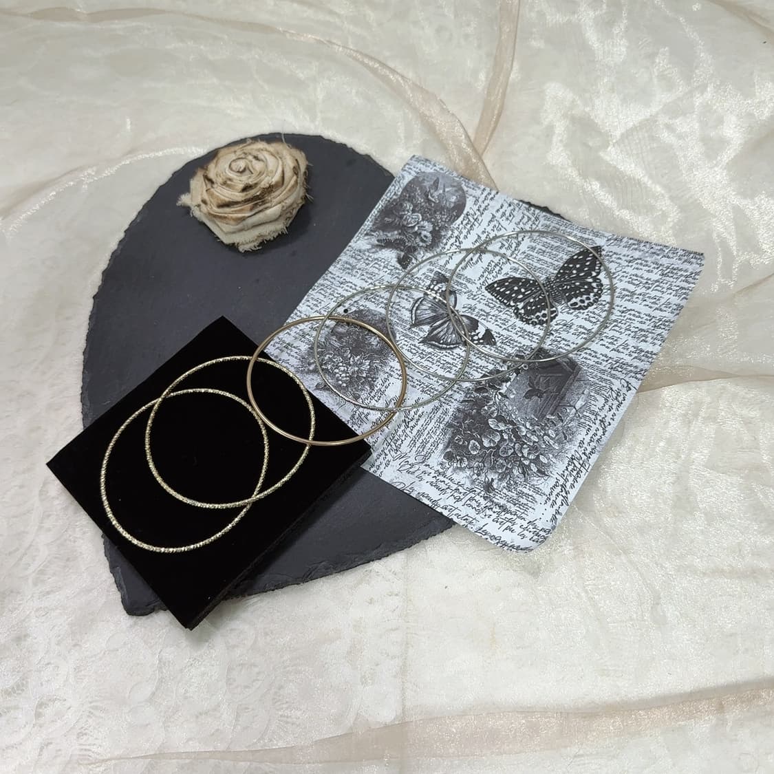 빈티지 메탈6링 팔찌세트 상품이미지1