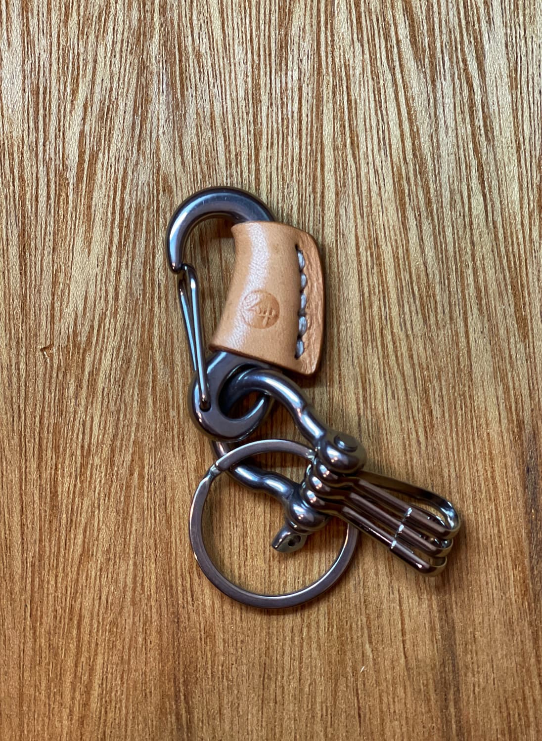 牛 Leather carabiner keyring 아메카지 키링세트 상품이미지3