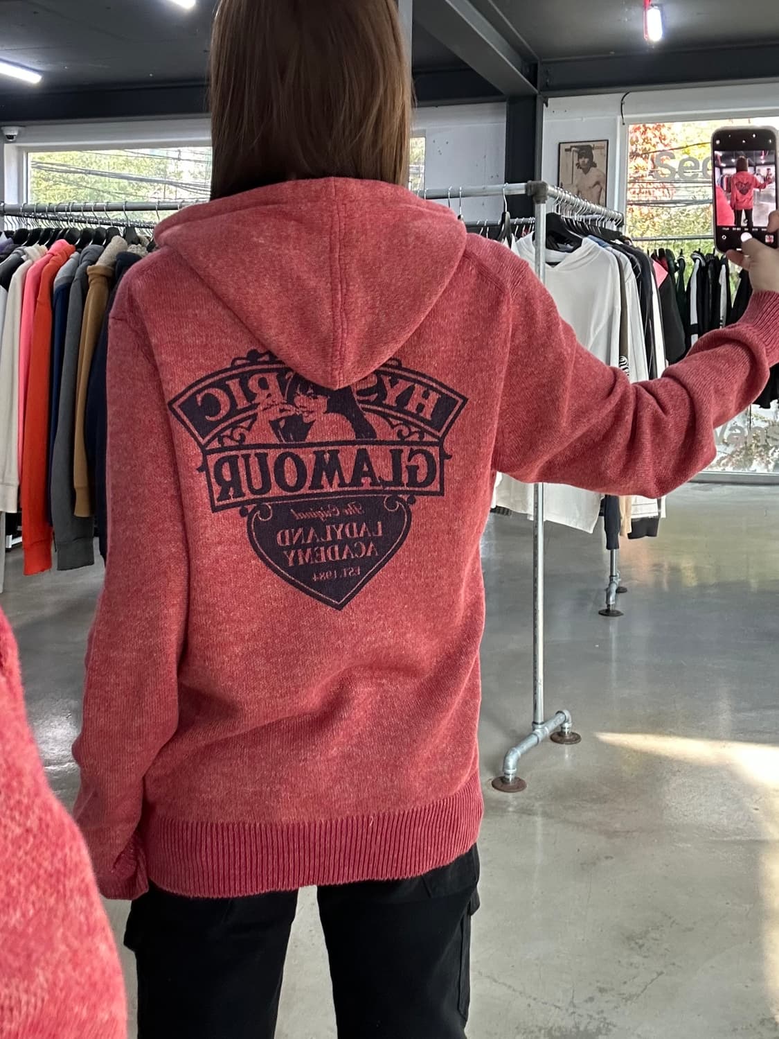 히스테릭글래머 히스걸 프리미엄 니트후드집업 상품이미지1