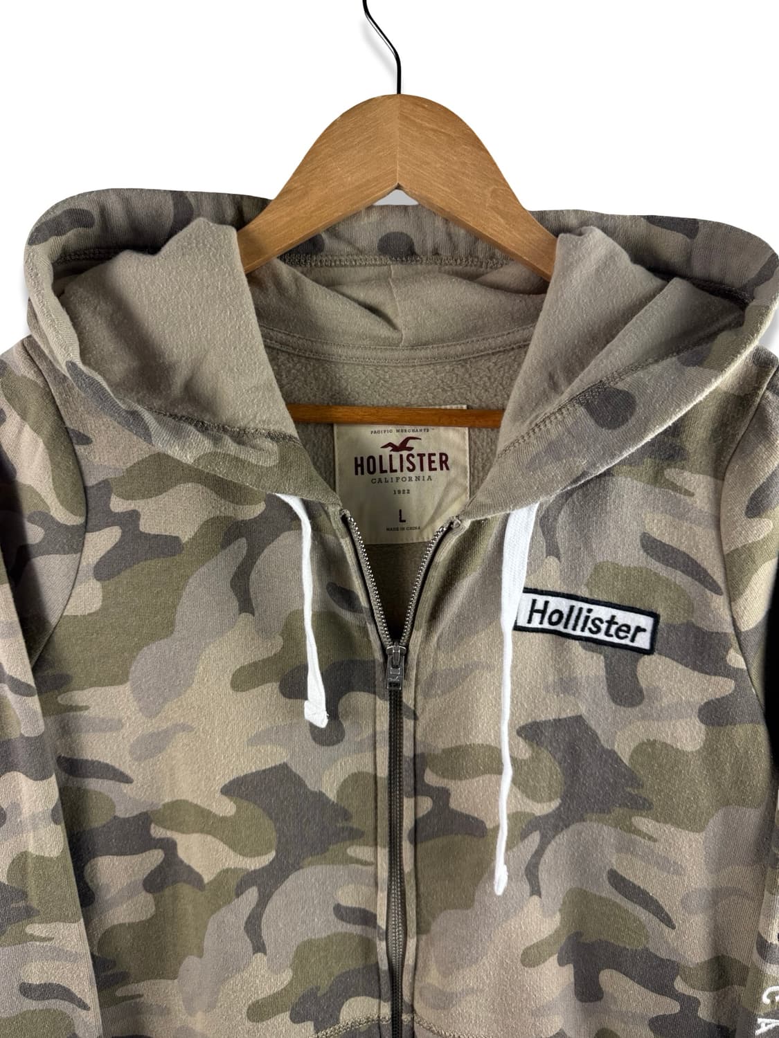 홀리스터 카모플라주 사이드 로고 후드집업2371 상품이미지3