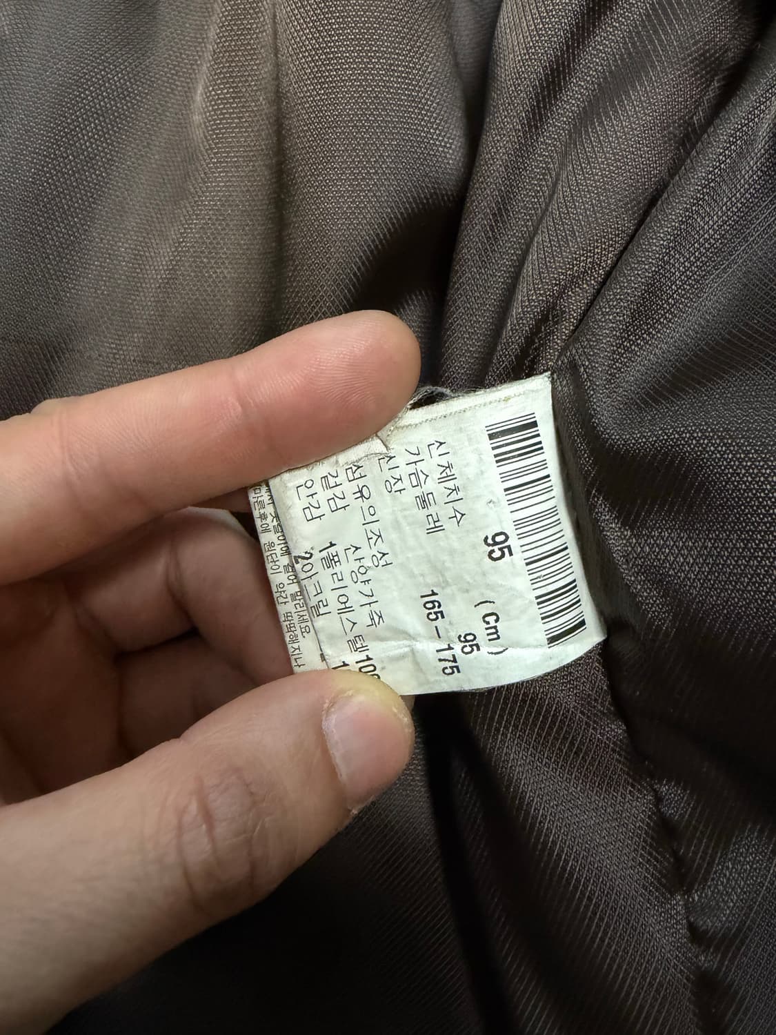 100) 00s 산양가죽 램스킨 필드자켓 브라운 레더카코트 상품이미지7