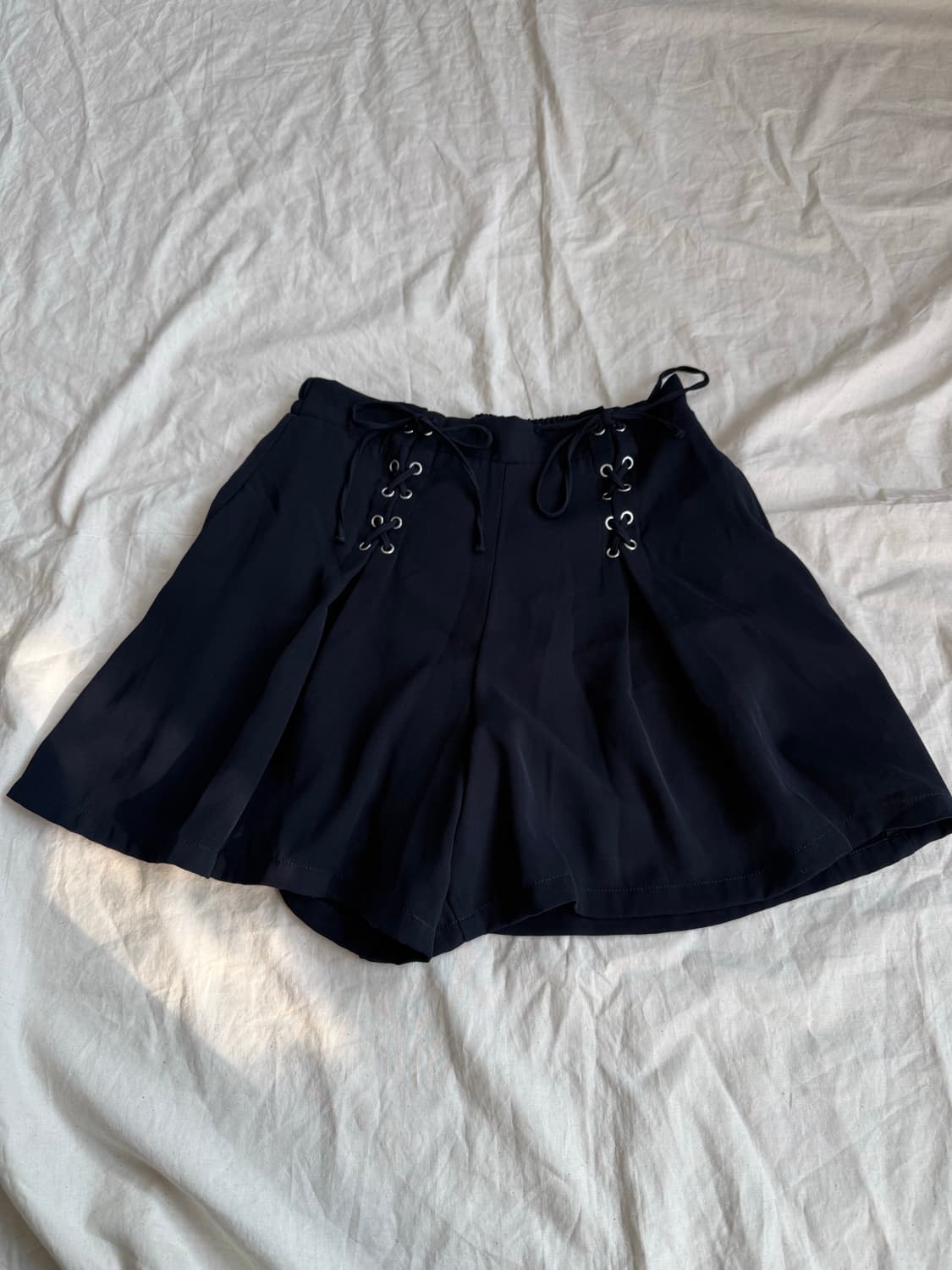딥네이비 러블리 긱시크 숏팬츠 상품이미지1
