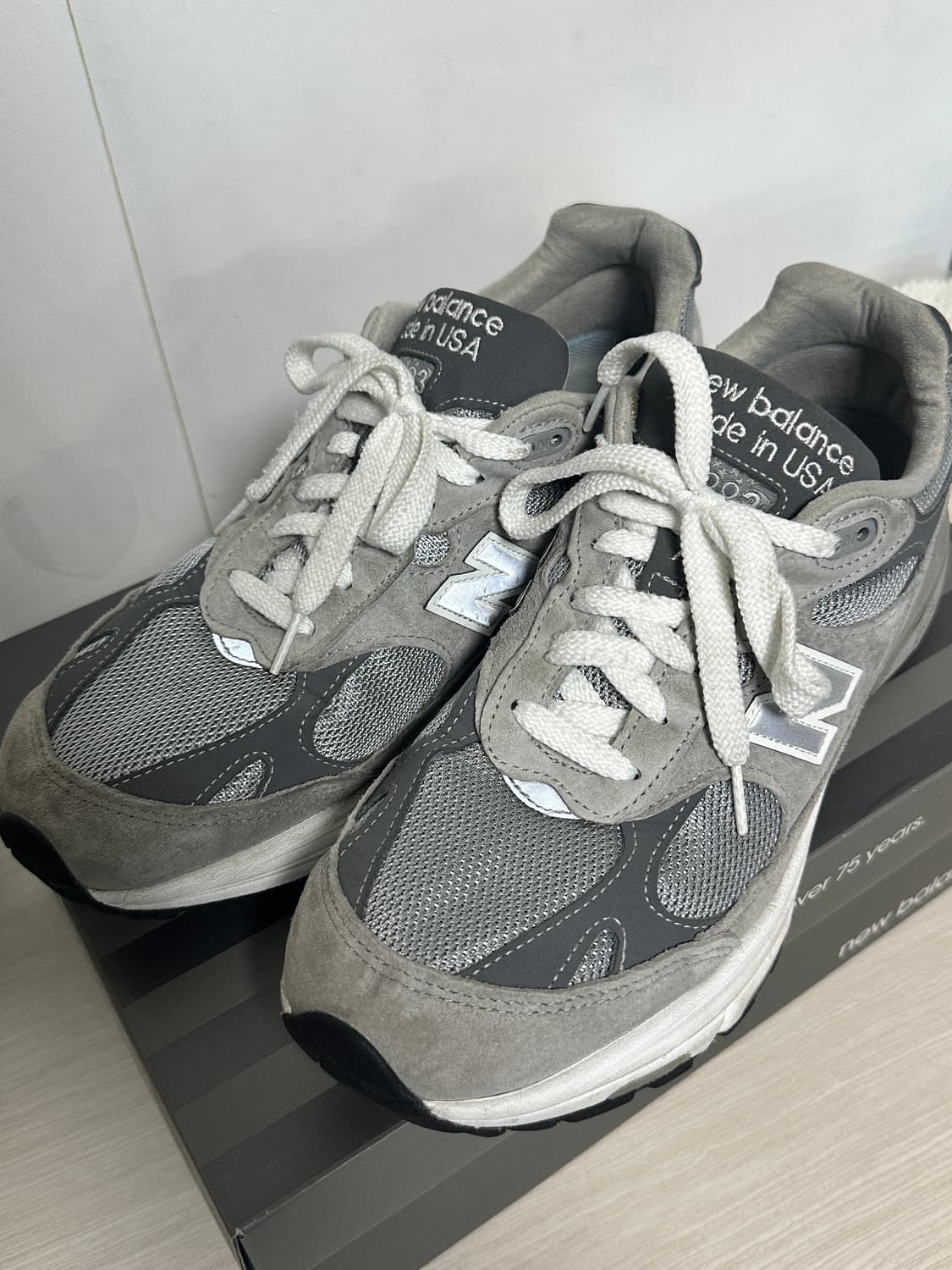 뉴발란스 993 그레이 285(크림 택o) 상품이미지1