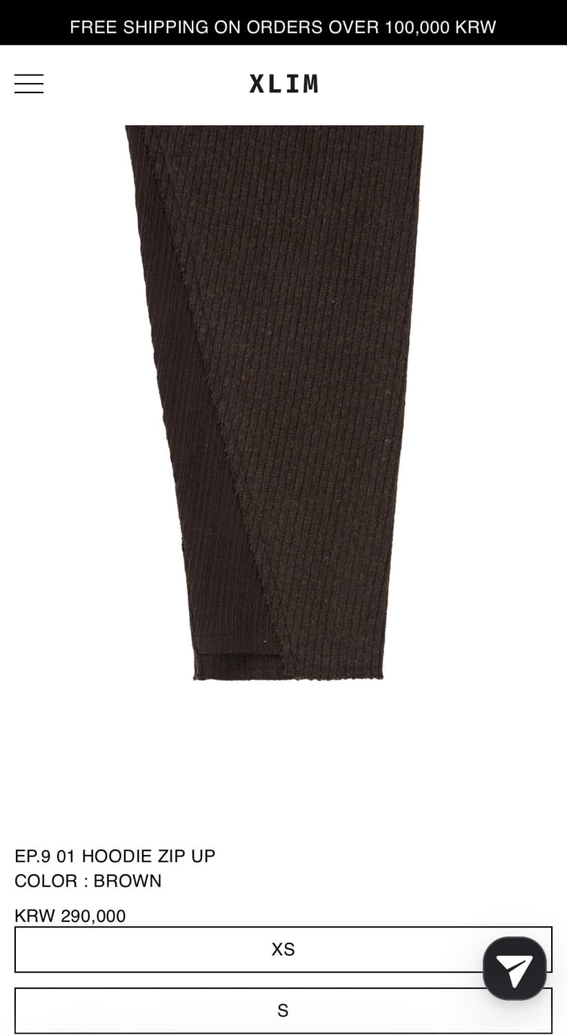 XLIM EP.9 HOODIE ZIP UP 후드집업 브라운 [L] 상품이미지4