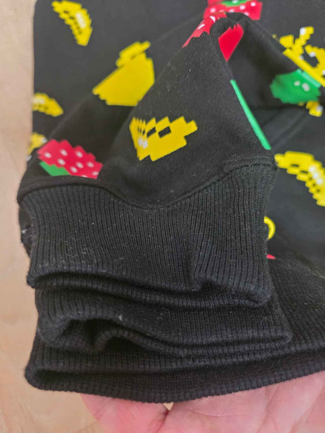 [미사용] MISHKA 미쉬카 픽셀 패턴 프린팅 후드티 S 상품이미지6