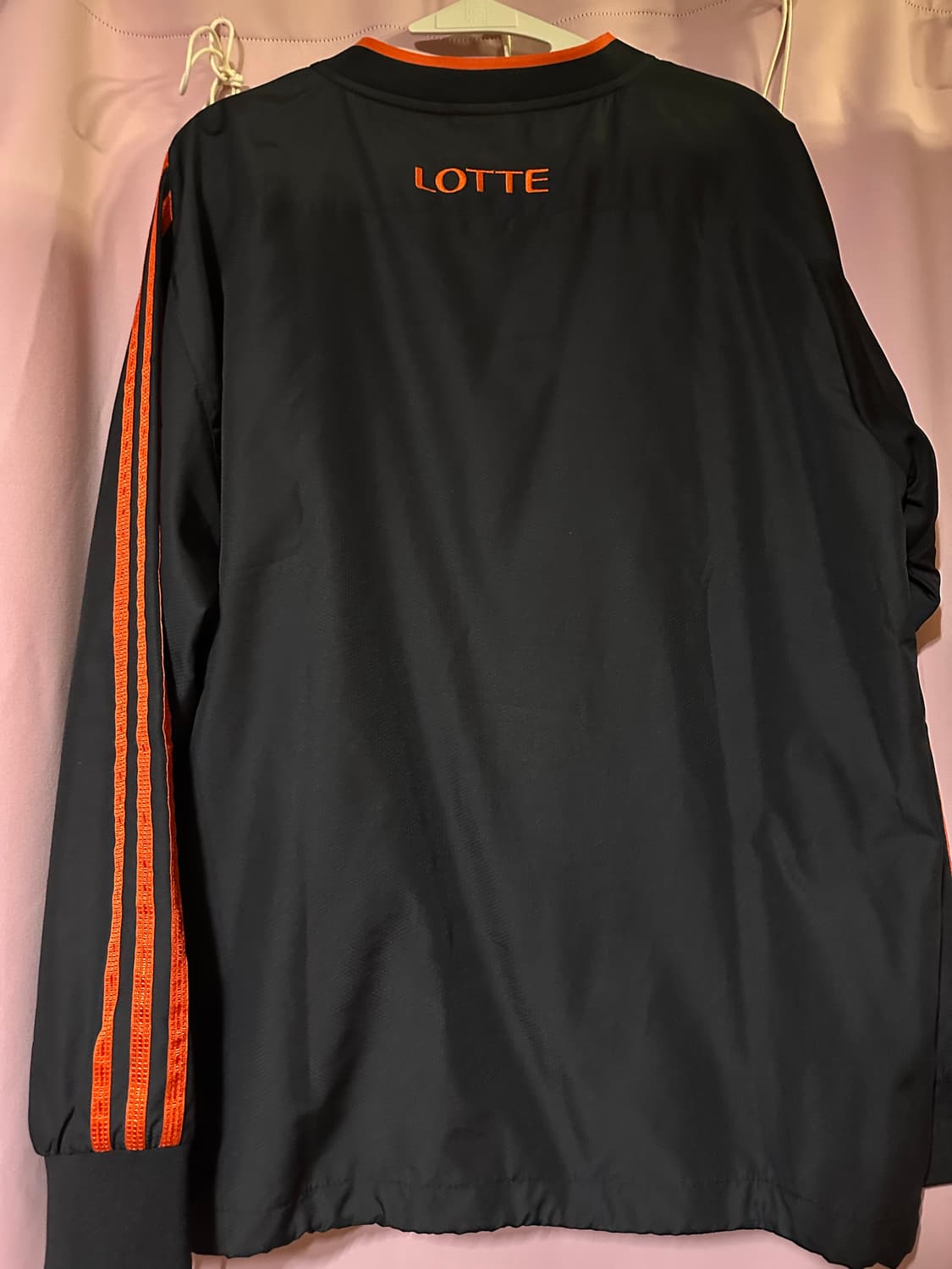 아디다스 올드스쿨 롯데 자이언츠 웜업 바람막이 아디다스 블랙 상품이미지3