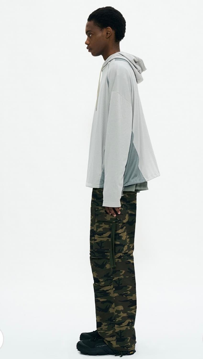 PARTIMENTO 저지 후드 롱 슬리브 그레이 상품이미지3