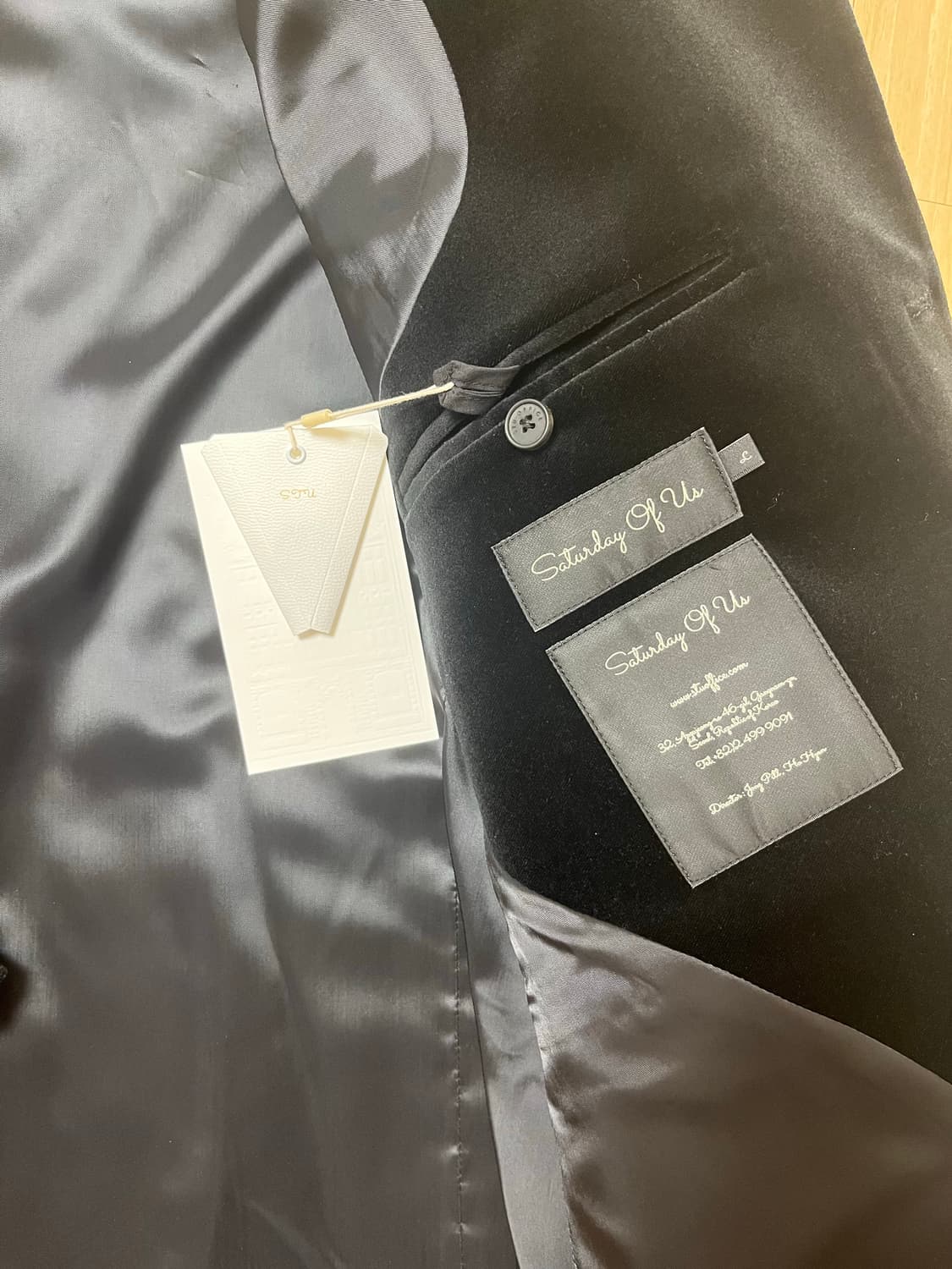 Stu office 벨벳 블레이져 상품이미지6