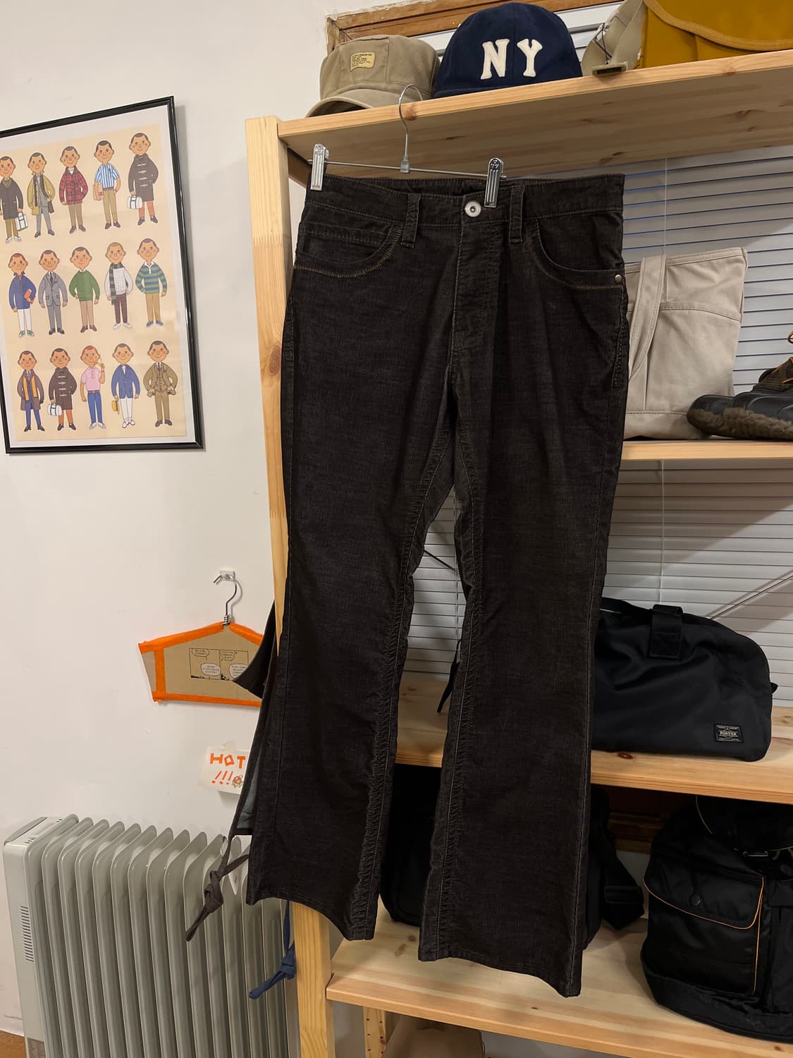 코듀로이 세미부츠컷 팬츠 상품이미지1