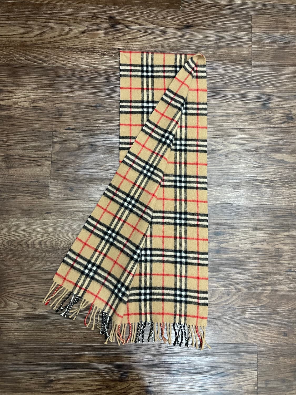 버버리 램스울 노바체크 쁘띠 머플러 목도리 베이지 상품이미지6