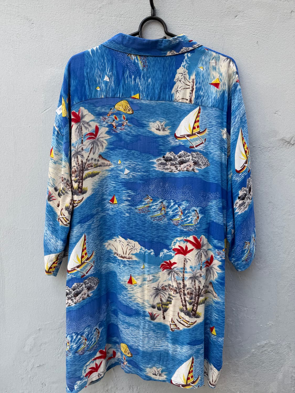 Aloha Joe 비스코스 하와이안 셔츠 블루 상품이미지4