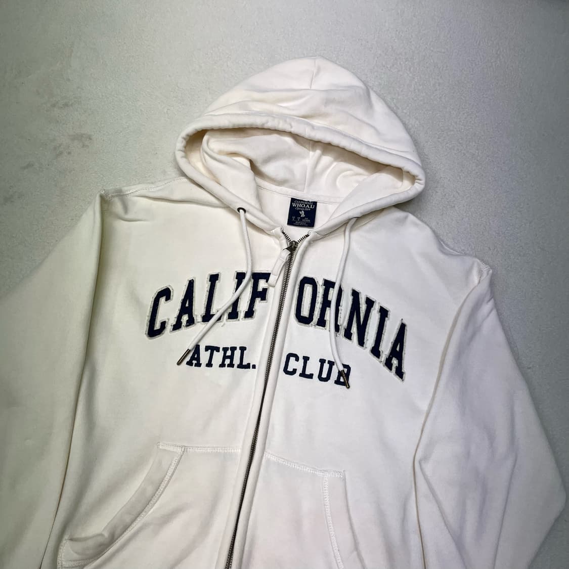 Who.A.U cream white 2way hood zip-up 상품이미지7
