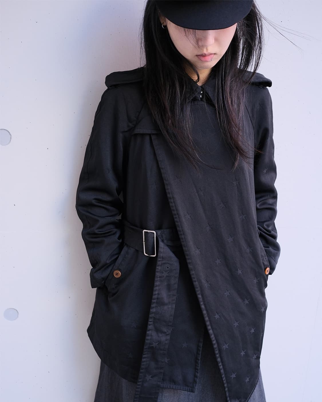 Asymmetric star trenchcoat  상품이미지1
