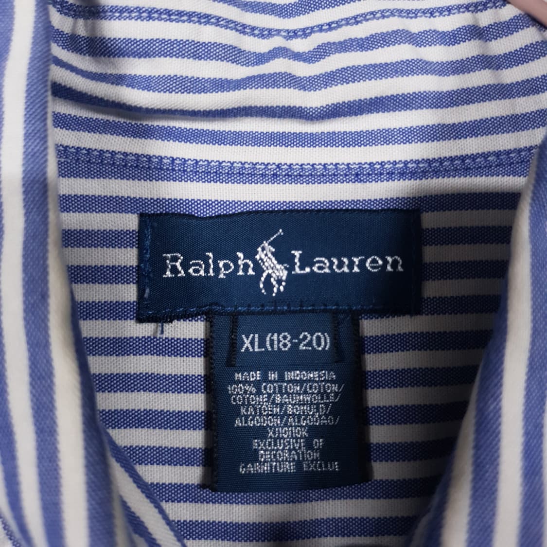 실측 L) 폴로 랄프로렌 멀티 포니 버튼다운 스트라이프 옥스포드 셔츠 상품이미지6