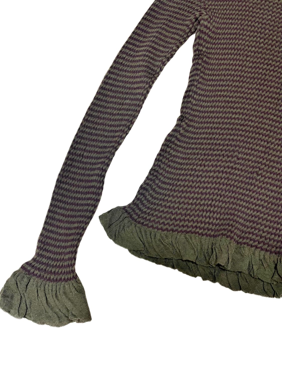 Pleated Sheer Turtle Blouse 상품이미지3