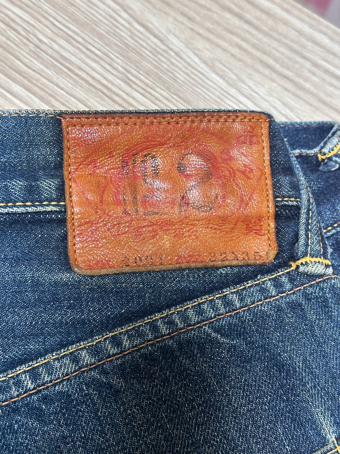 에비수 EVISU 빅로고 데님 팬츠 / 야마네 / 메이드 인 재팬 상품이미지3