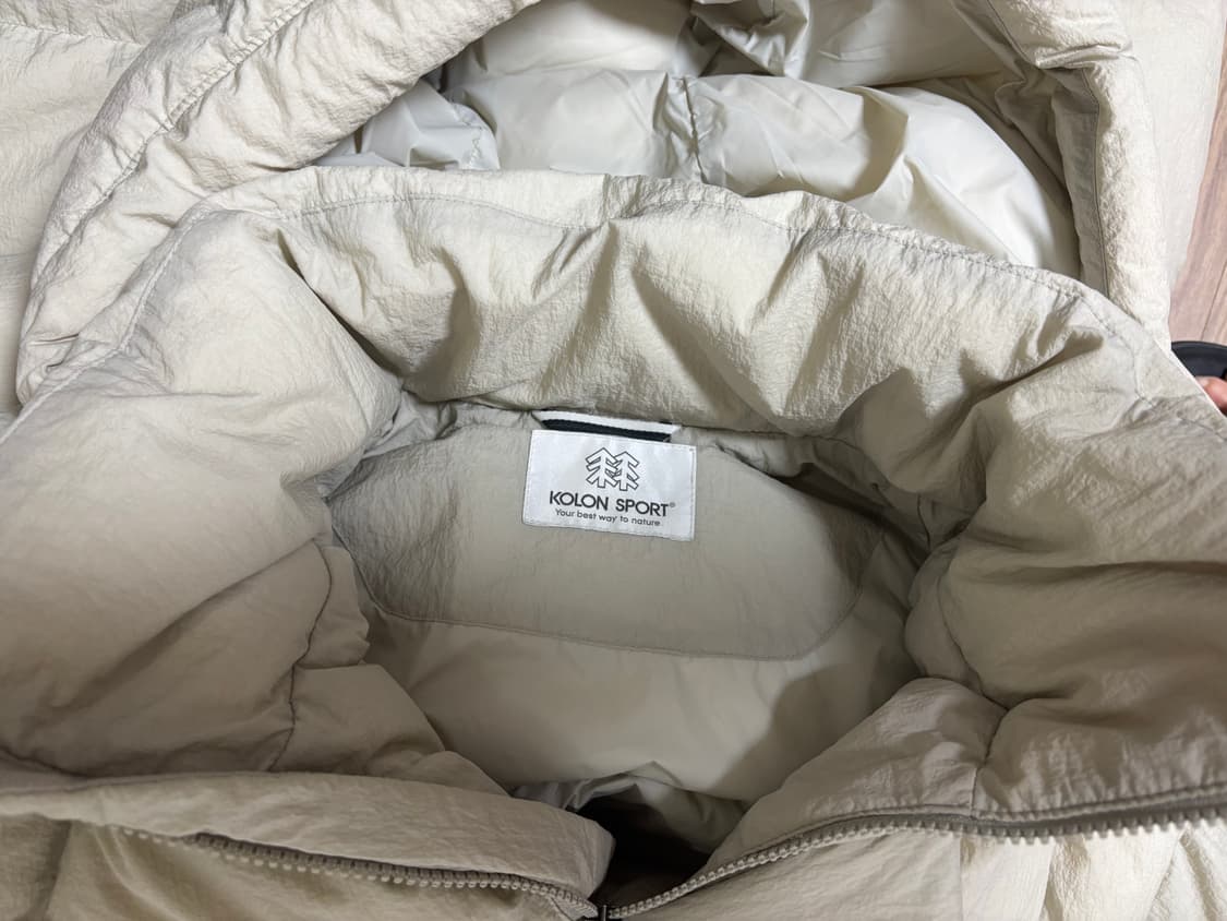 코오롱 뉴볼륨 롱패딩 그레이지색 남95 여100가능 상태최상 푸퍼야상패딩 상품이미지4