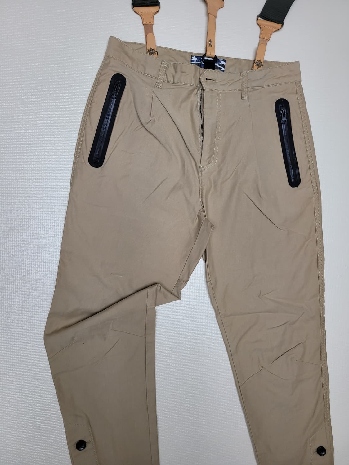 코데즈컴바인 남자 숄더벨트 면바지 31 베이지 상품이미지3