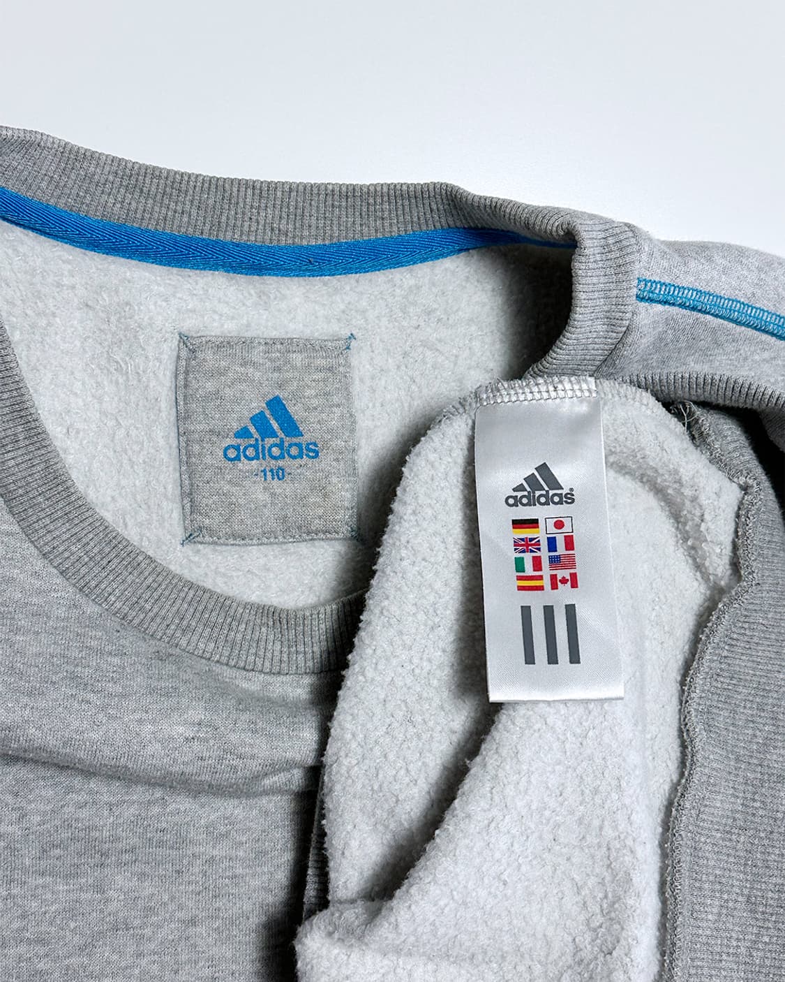 아디다스 기모 맨투맨 그레이 상품이미지4