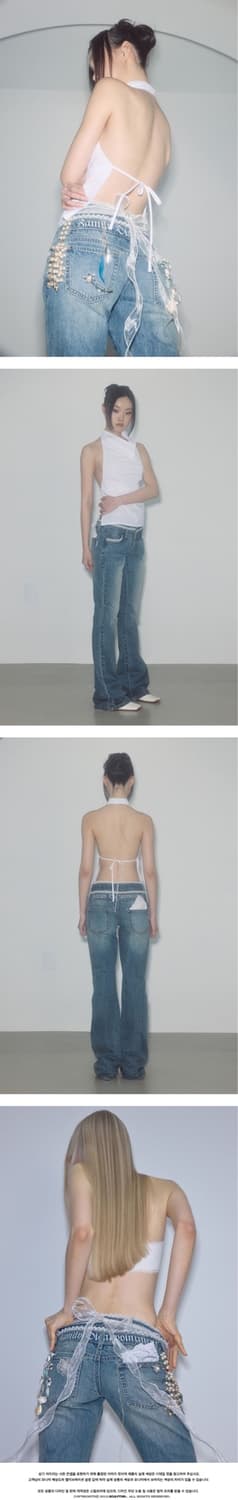 스컬프터 더블웨이스트 부츠컷 데님 L 상품이미지3