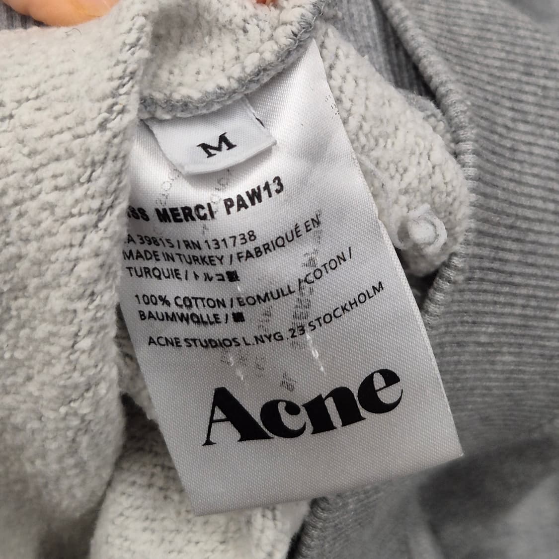 아크네스튜디오 블리스 메르시 스웻 셔츠 M 상품이미지7