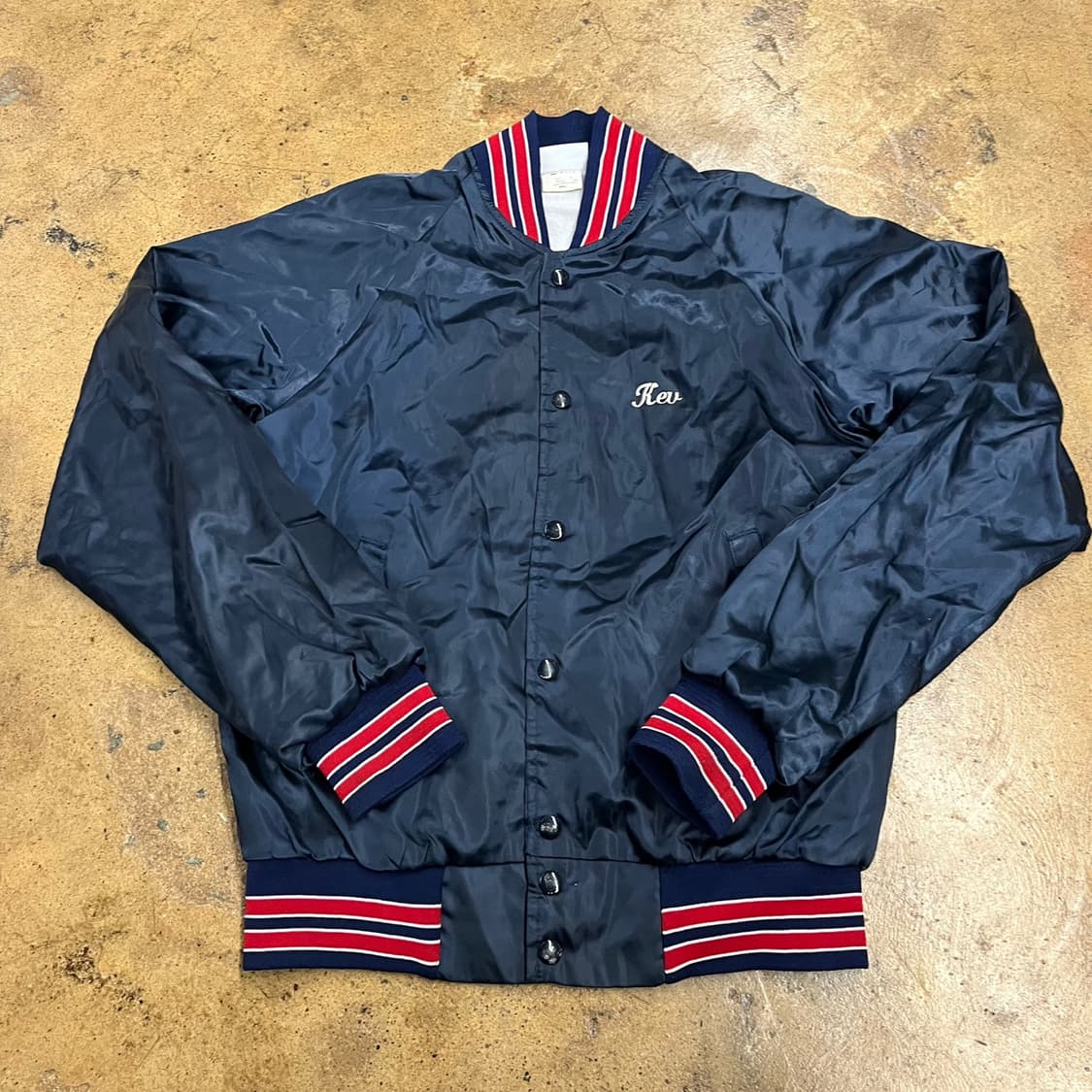 [정품/S] 하트웰 네이비 블루종 점퍼 Kev 자수 b16 상품이미지2