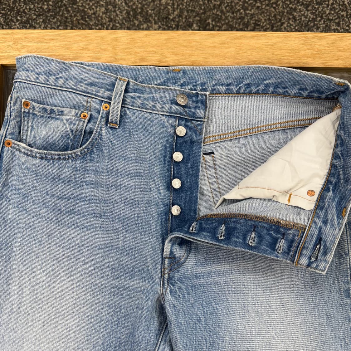 90s 리바이스 501s 연청 데님 (34)   상품이미지4