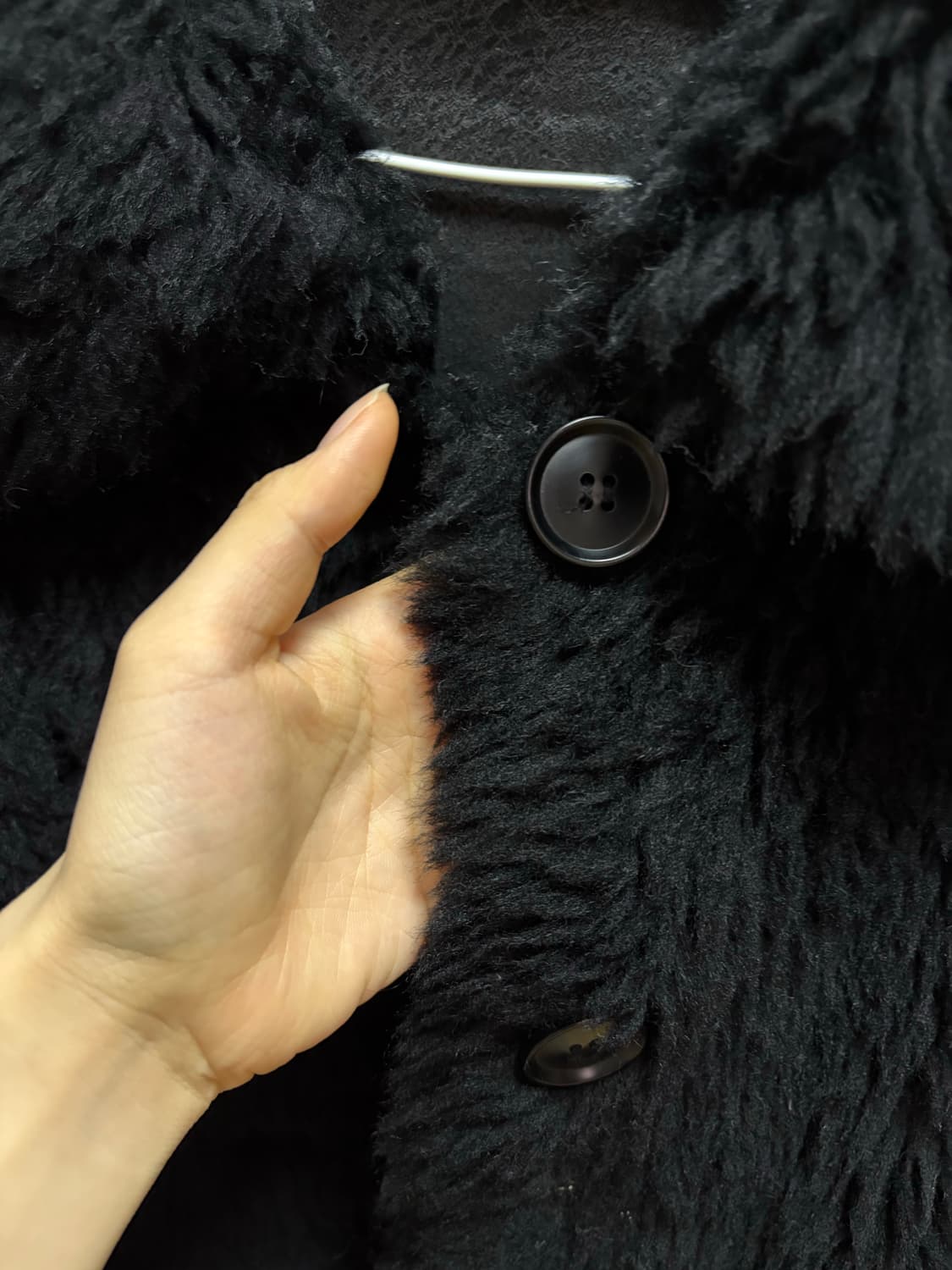 미디움 기장 퍼자켓 상품이미지2