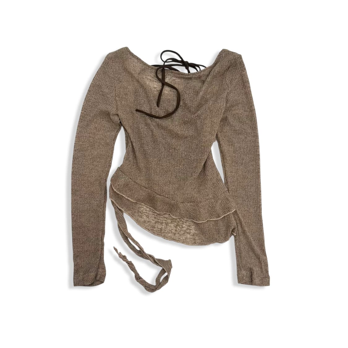 Hippie Unbalance Layering Top 상품이미지2