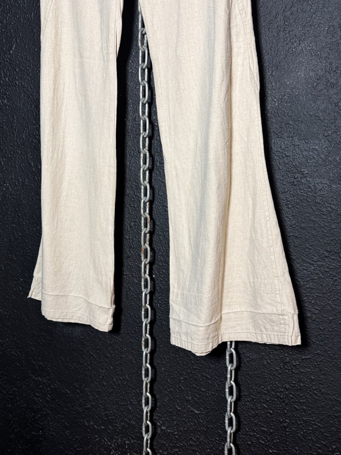 Beige linen flare pants 상품이미지3