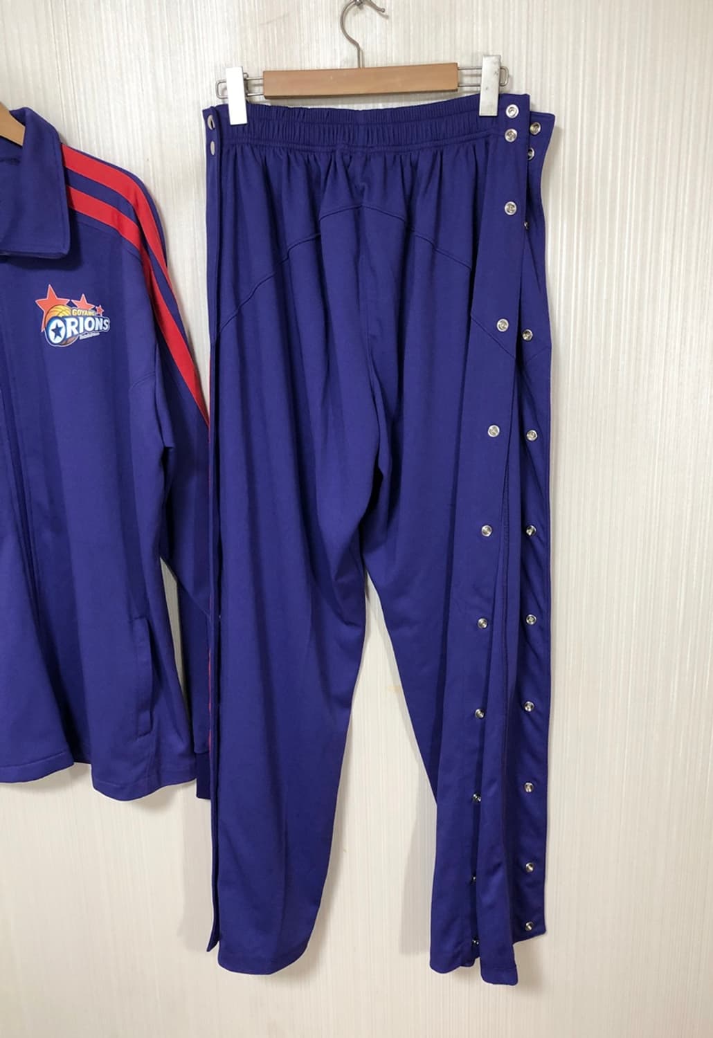 KBL 아디다스 고양오리온스 선수지급 트레이닝자켓/팬츠세트 115 상품이미지9