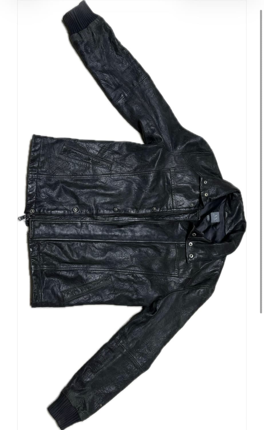 아르마니 익스체인지 레더자켓 판매합니다. 상품이미지1