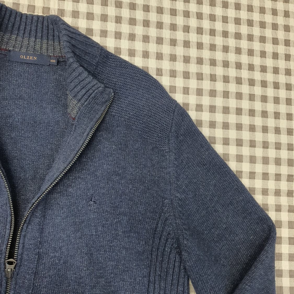 올젠 울 집업 가디건 남자95 상품이미지3