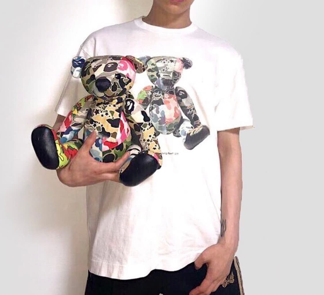 베이프 피규어 2003년 초기 멀티 피사체카모 테디베어 인형 상품이미지1