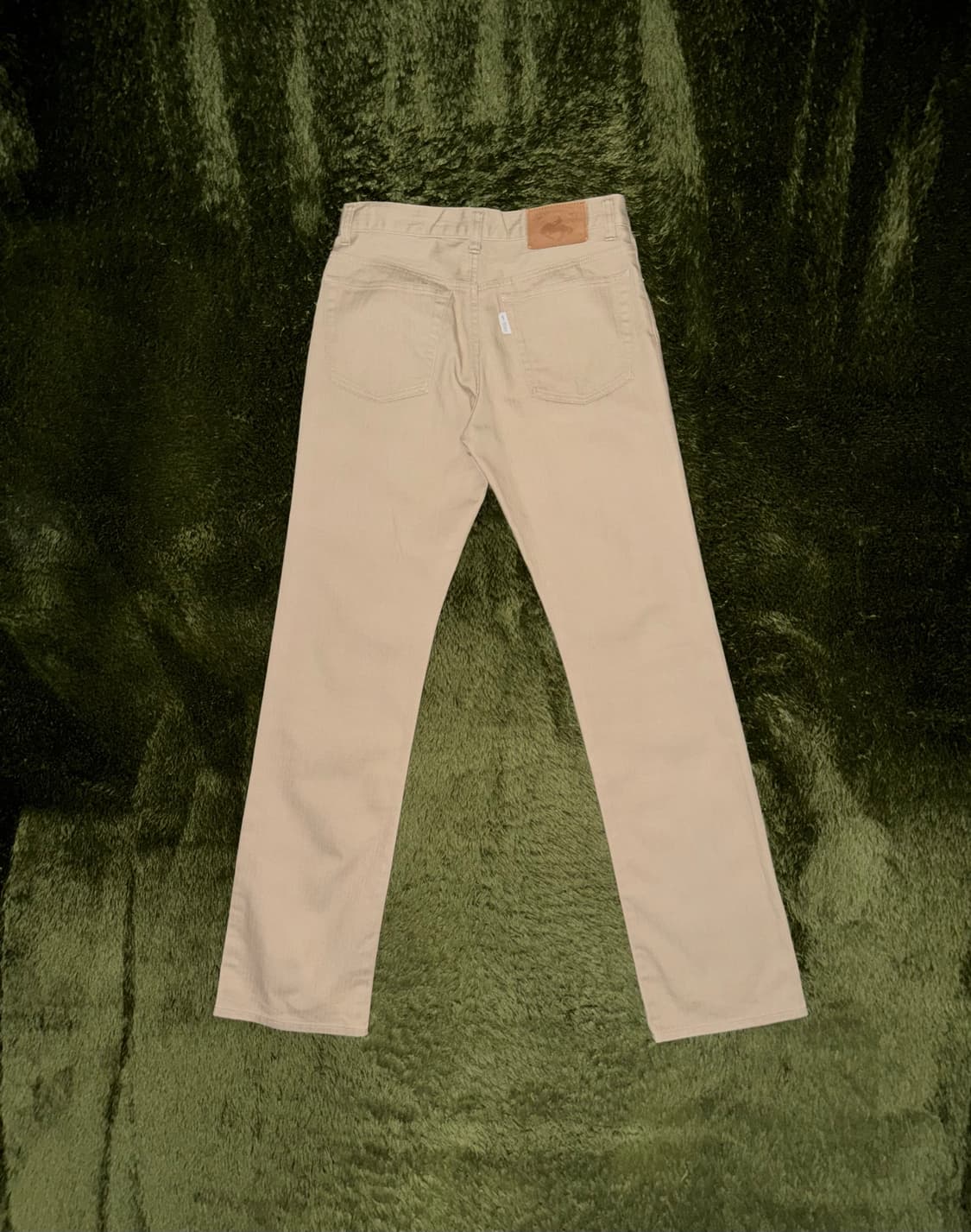 [2] 타케오 키쿠치 헤링본 5포켓 코튼 팬츠 베이지 상품이미지7