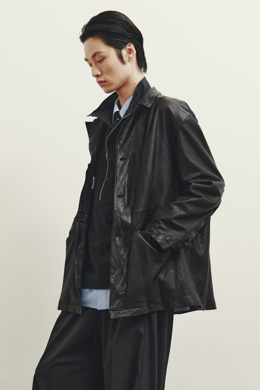 24fw 유스 워시드레더 새상품 상품이미지2