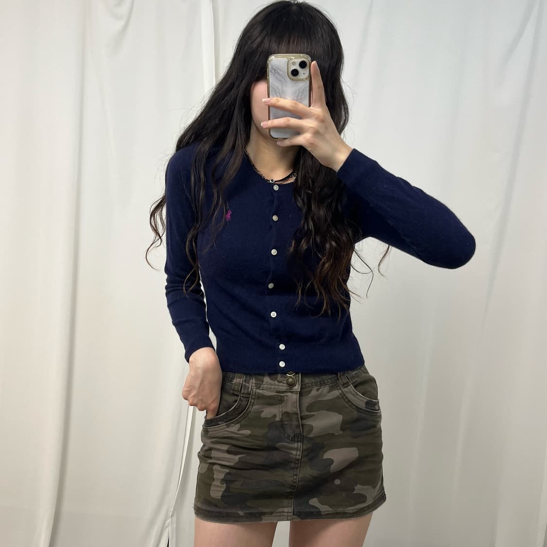 Polo Ralph Lauren navy cardigan 상품이미지3